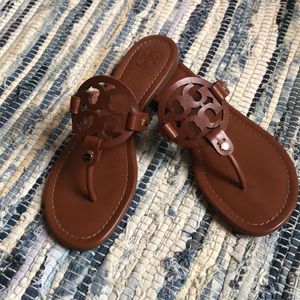 NWOT Tory Burch Leather Miller Sandals